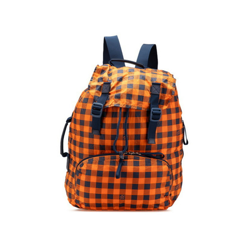路易威登 Damier Aventure 背包 N41188 橙色海軍藍尼龍皮革女士路易威登 LOUIS VUITTON