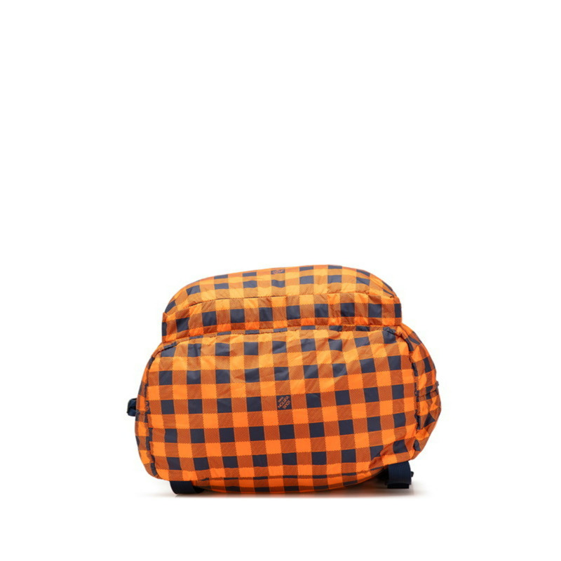 路易威登 Damier Aventure 背包 N41188 橙色海軍藍尼龍皮革女士路易威登 LOUIS VUITTON-2