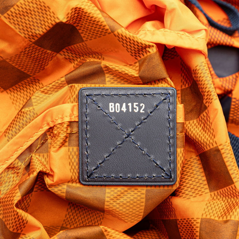 路易威登 Damier Aventure 背包 N41188 橙色海軍藍尼龍皮革女士路易威登 LOUIS VUITTON-7