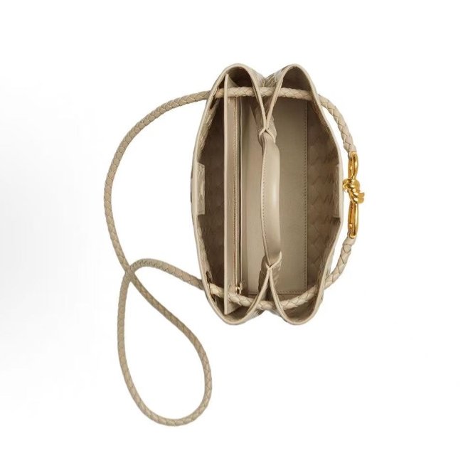 BV 編織Andiamo小號手提肩背斜背包23*20*10.5 全新配件盒子塵袋-3