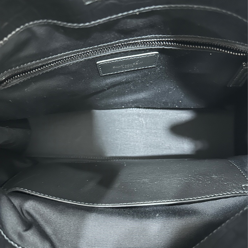 YSL牛皮壓鱷魚紋路Niki shopping bag 購物袋-11