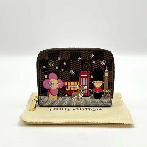 LV Zippy Coin聖誕短款錢包 芯片款11*8.5*2 98新配件塵袋