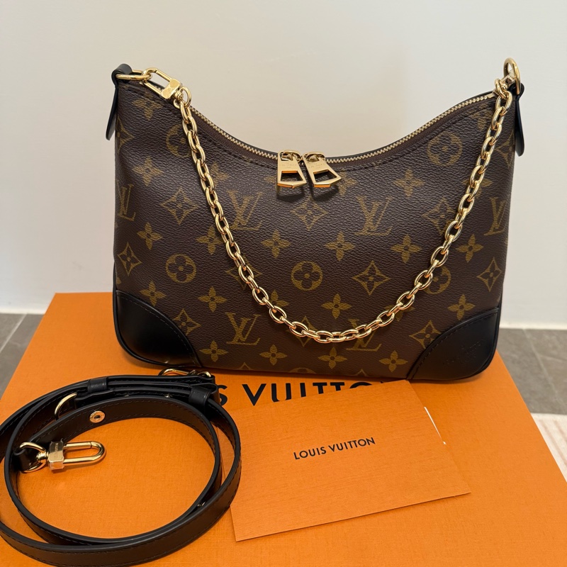 近全新!LV黑牛角包!大全配!-2