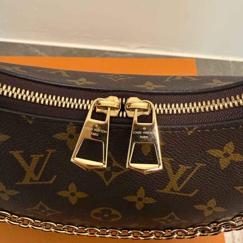 近全新!LV黑牛角包!大全配!-12