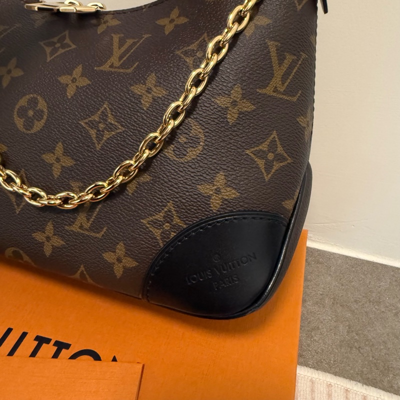 近全新!LV黑牛角包!大全配!-13