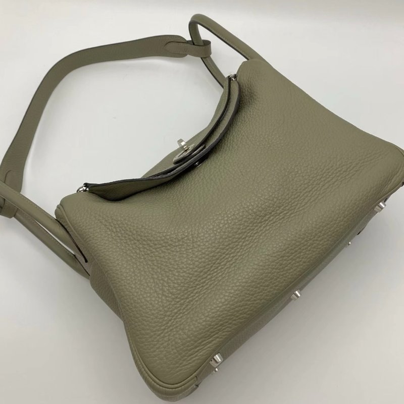 HERMES lindy30鼠尾草銀扣手提肩背包30.5*20.5*16 98新配件塵袋-4