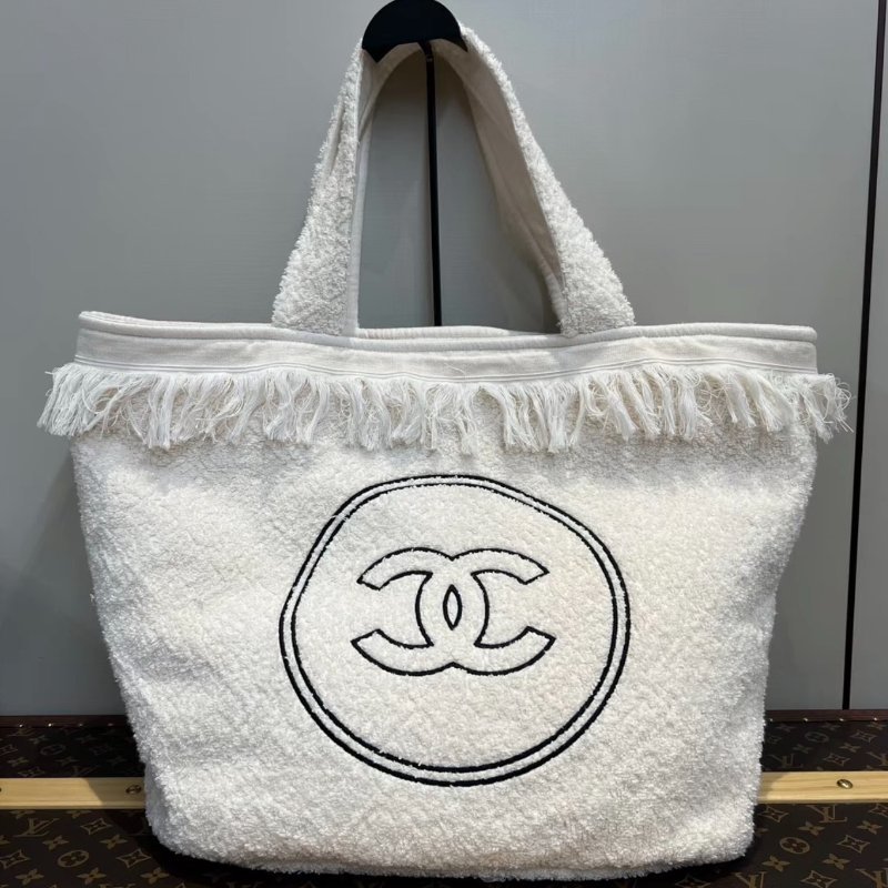 CHANEL 22A三合黑白子母沙灘托特包 59*40*20 98新-5