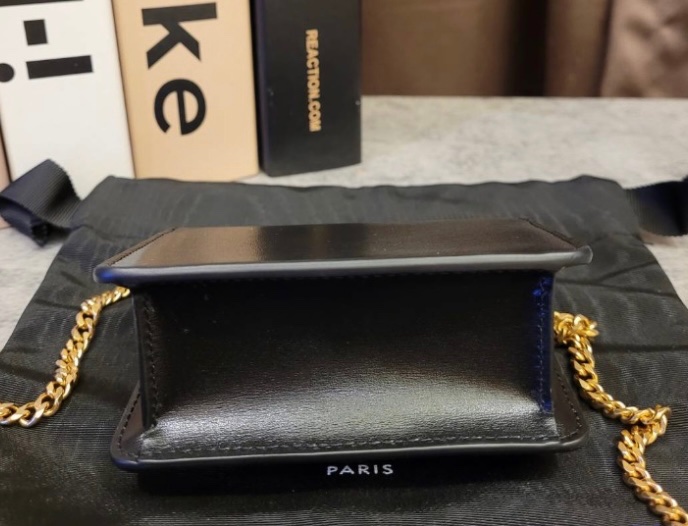 😎閒置品😎CELINE Triomphe 凱旋門 鏈條卡片包 (鏈條可拆)-13