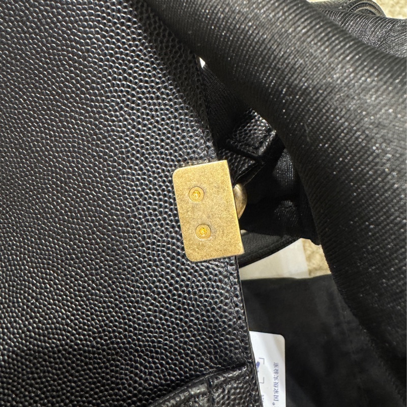 【✨99%新】Chanel Leboy caviar medium black gold 黑金中號魚子醬 leboy-23