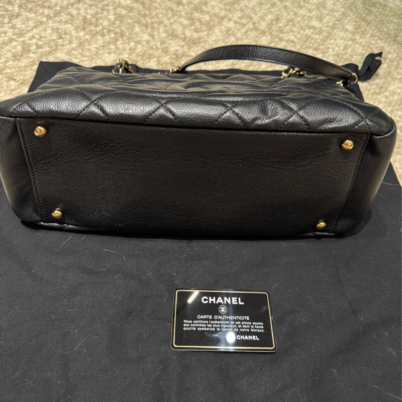 90%新 Chanel GST Medium 中號黑金魚子醬-2