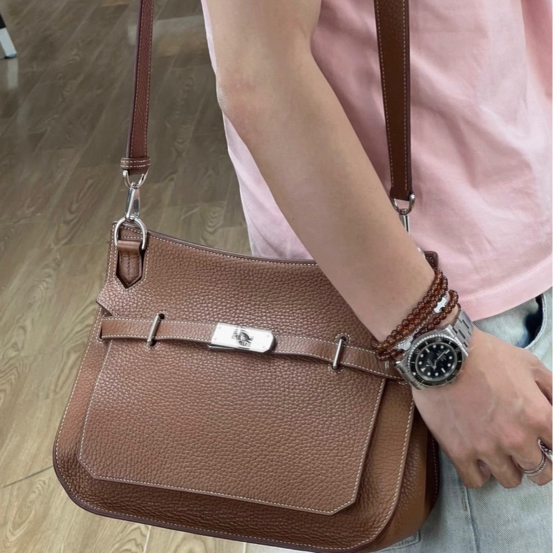 愛馬仕/Hermes 吉普賽28 金棕銀扣 A刻 TC皮 99新成色 金屬輕微划痕 其他沒啥瑕疵-3