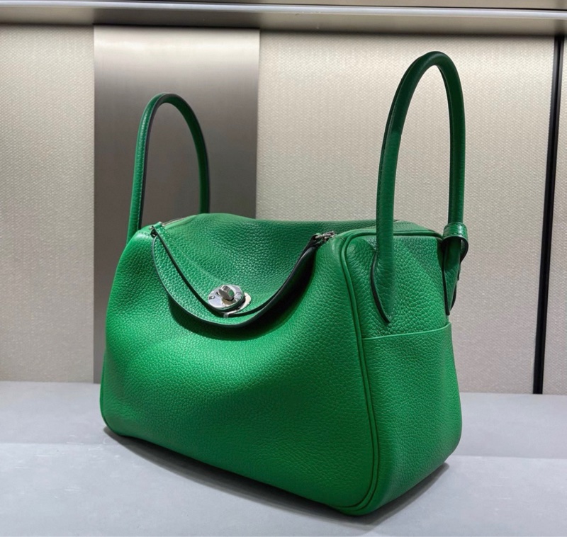 99新 Hermes lindy 26 1k竹子綠 tc皮 y刻-4
