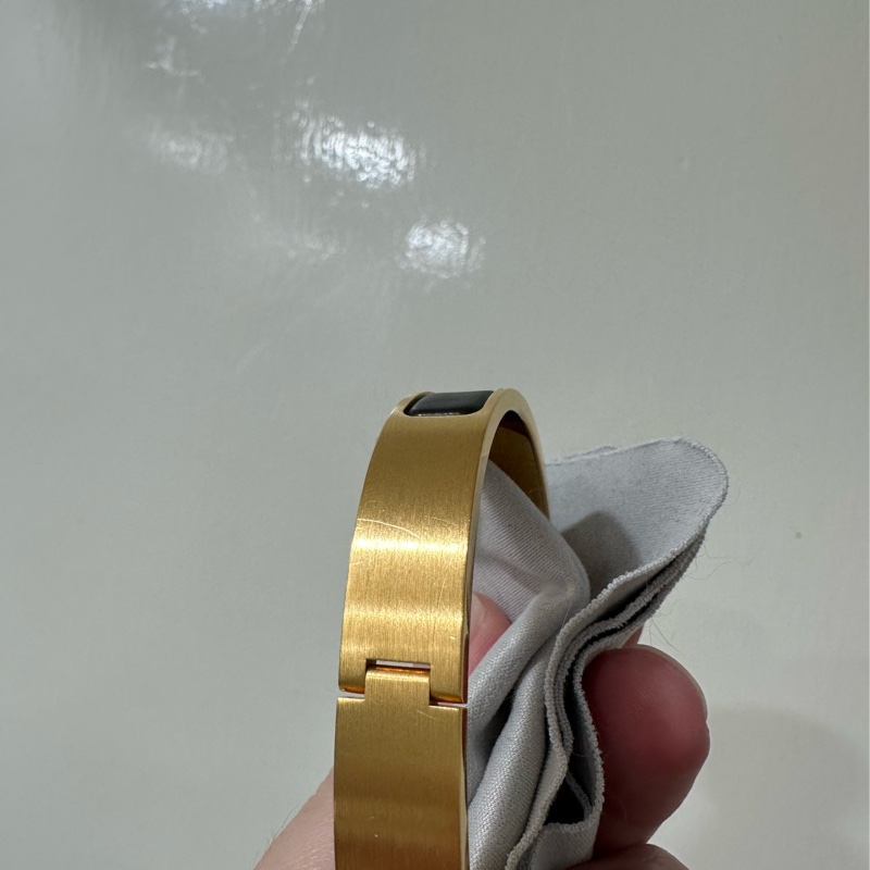 Hermes clic hh 手環 男  黑金色 官網購入 成交後部分金額捐款做公益-0