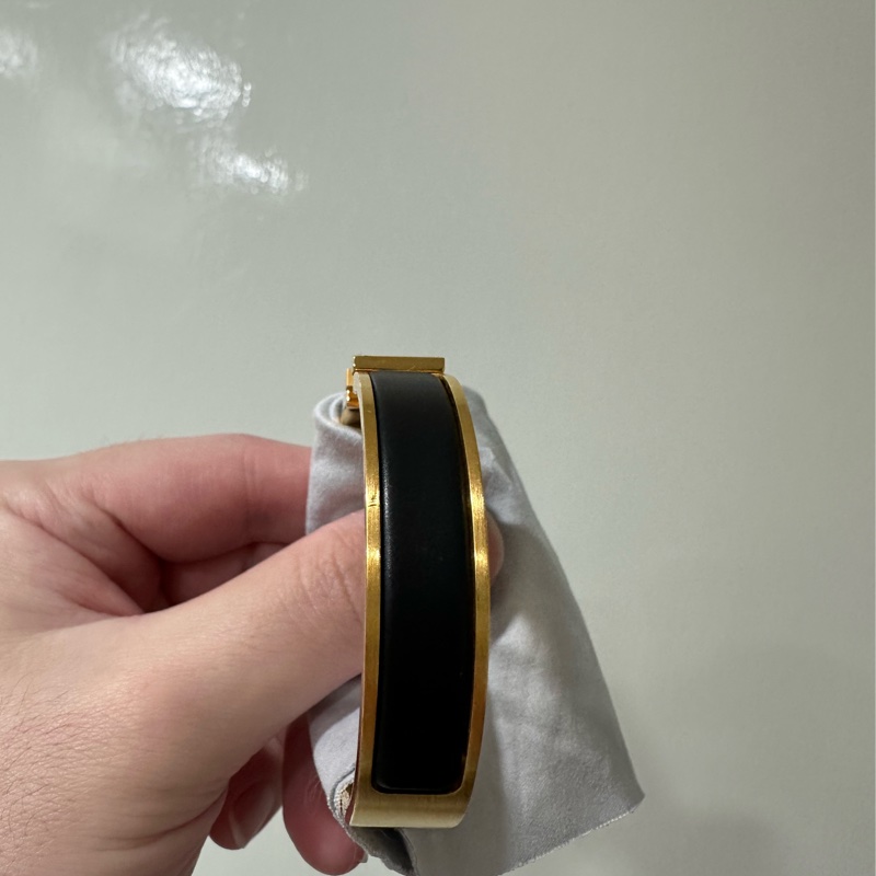 Hermes clic hh 手環 男  黑金色 官網購入 成交後部分金額捐款做公益-3