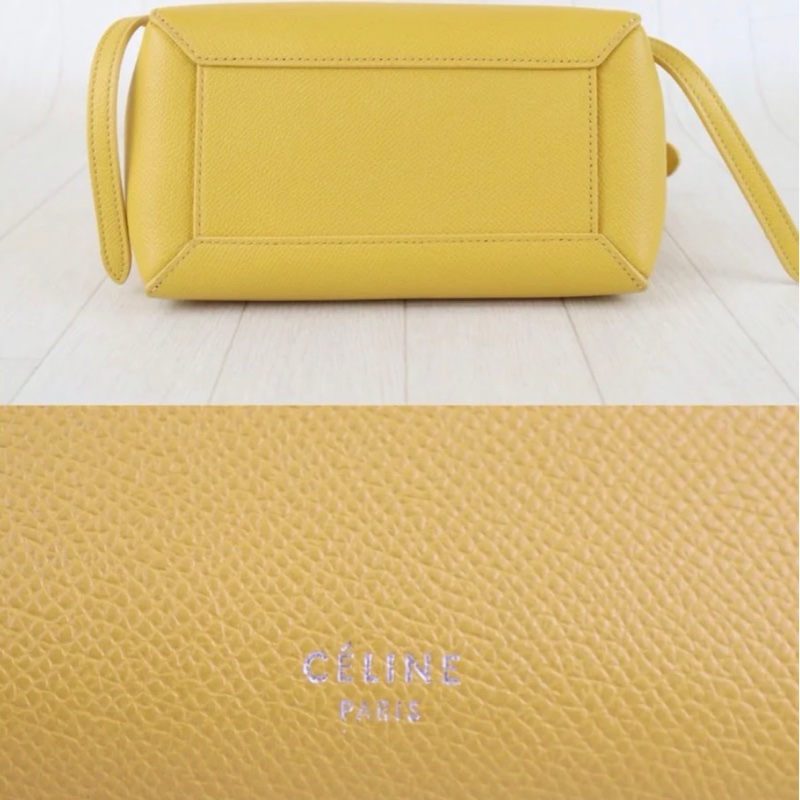 「JL精品代購」97新 Celine 小雞黃 鯰魚包 nano-6