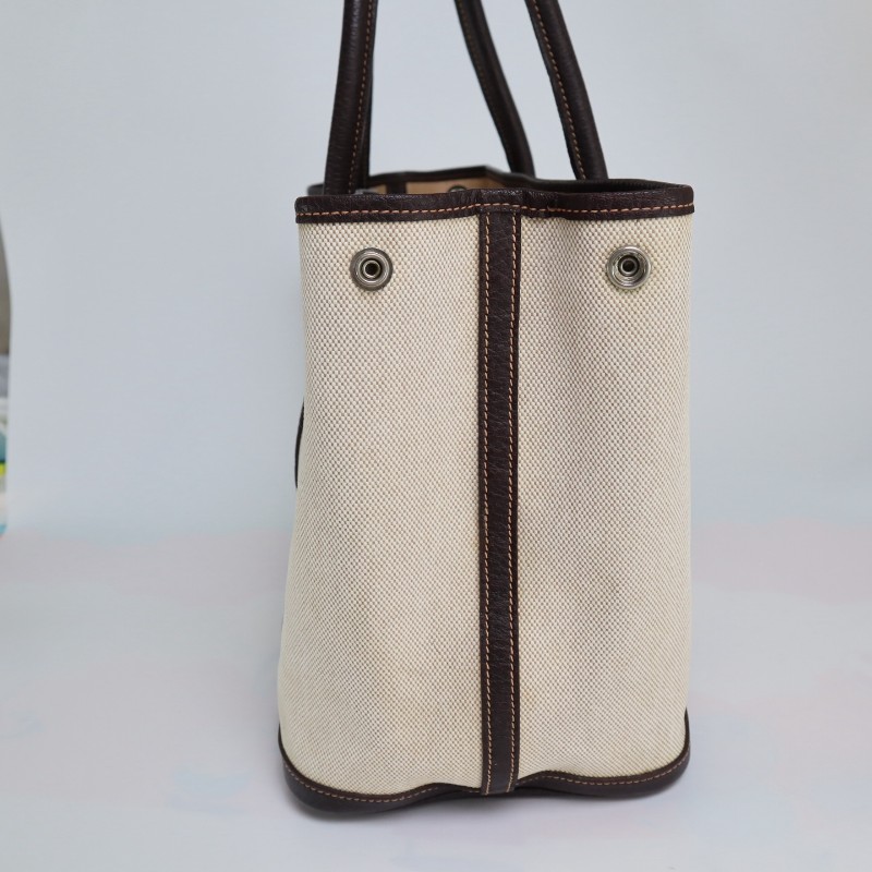 Hermes Garden Party 米棕花園36皮拼布 框刻-4