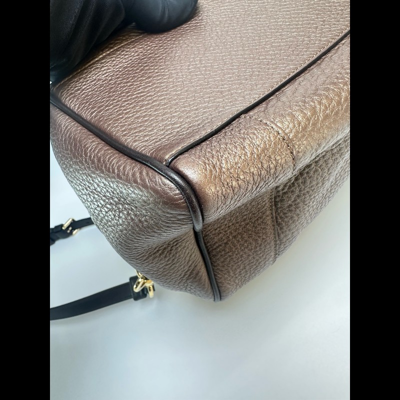 Loewe 浮雕大logo小號波士頓 手提包肩背包-7