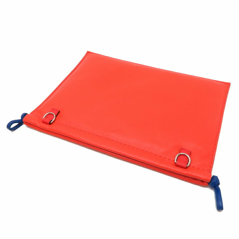 愛馬仕 Hermès 枕頭套 Crude Cell U 印花女士手拿包 Anjou Miro Swift 橙色-3