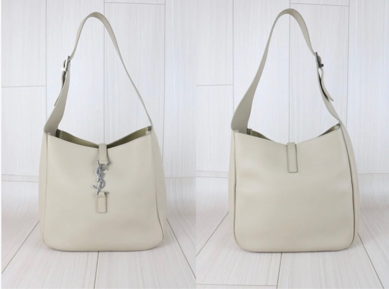 「JL精品代購」97新 Ysl LE 5A7 Hobo 海鹽色pm-2