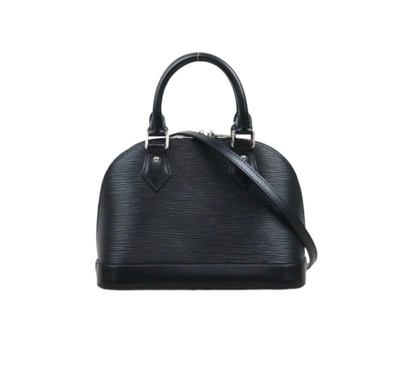 「JL精品代購」9新 LV 黑色水波紋 貝殼包-0