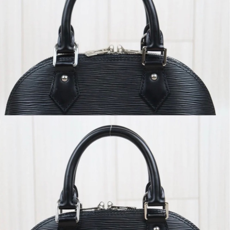 「JL精品代購」9新 LV 黑色水波紋 貝殼包-4