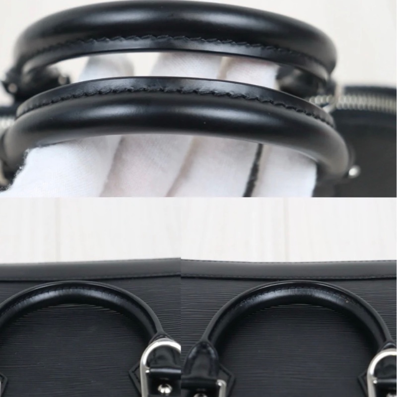 「JL精品代購」9新 LV 黑色水波紋 貝殼包-5