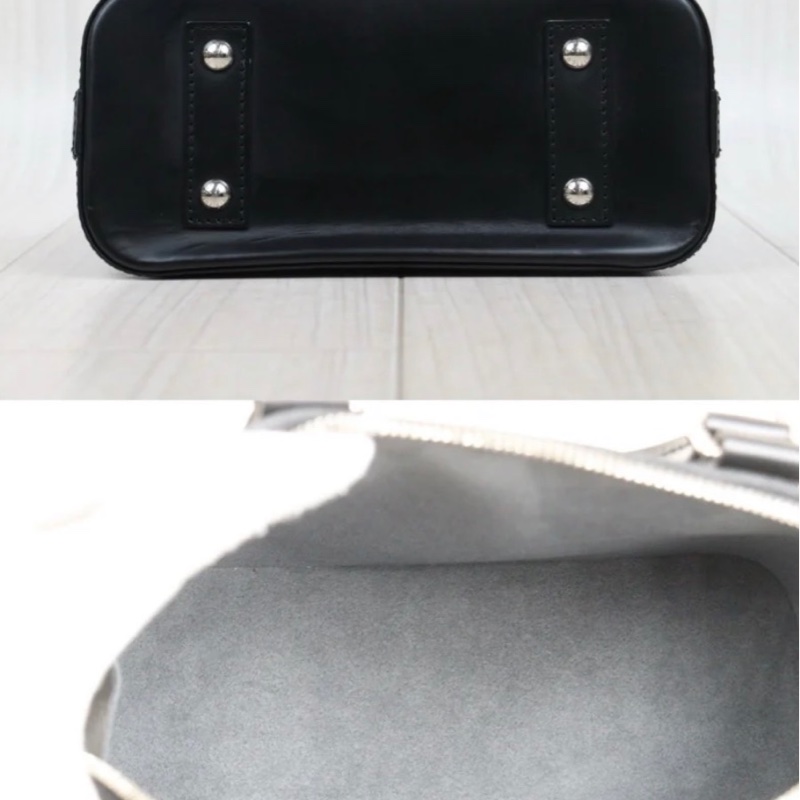 「JL精品代購」9新 LV 黑色水波紋 貝殼包-6