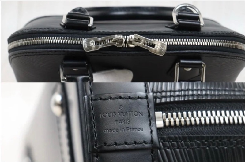 「JL精品代購」9新 LV 黑色水波紋 貝殼包-8