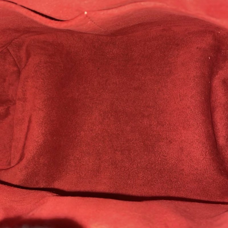 LV 棕棋盤手提肩背南瓜包 45*24*16 98新配件塵袋-1