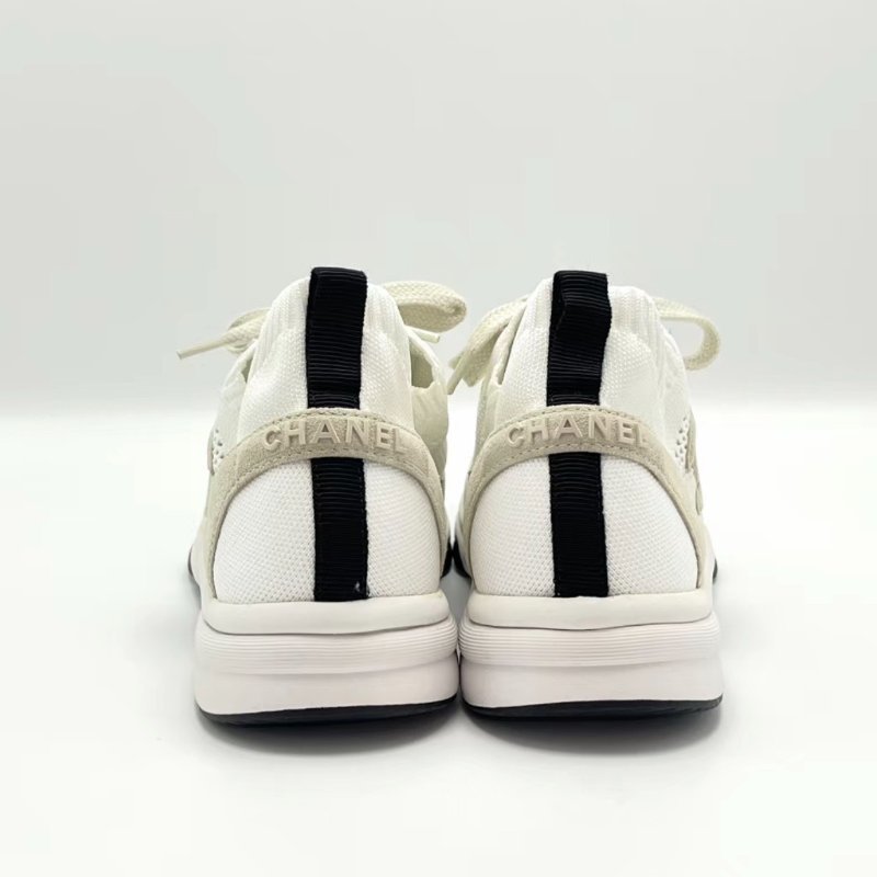 CHANEL 22C熊貓色運動鞋 42號 全新閒置配件塵袋替換鞋帶-4
