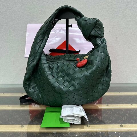 BV 新款墨綠色編織小號Jodie肩背腋下包36*23*2 全新閒置配件紙袋購證鑰匙鎖