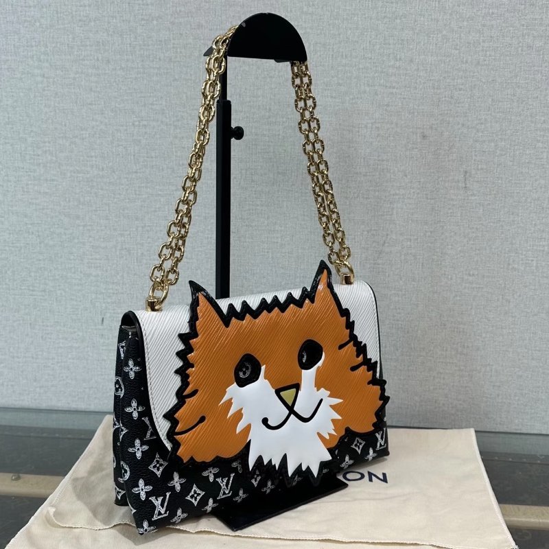 LV限量款貓貓包 98新配件盒子塵袋-1