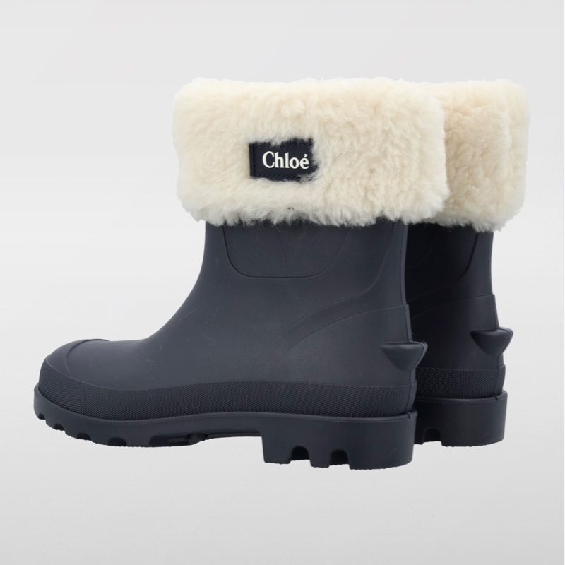 Chloe kids 36-38毛絨雨靴 雪靴-0