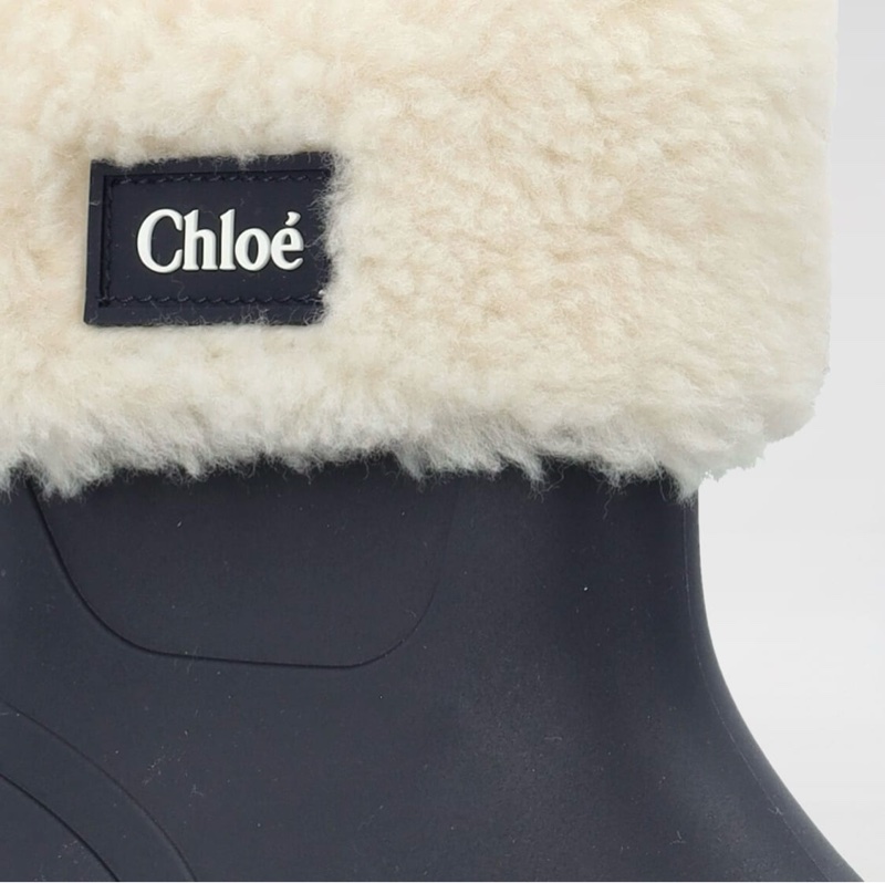 Chloe kids 36-38毛絨雨靴 雪靴-1