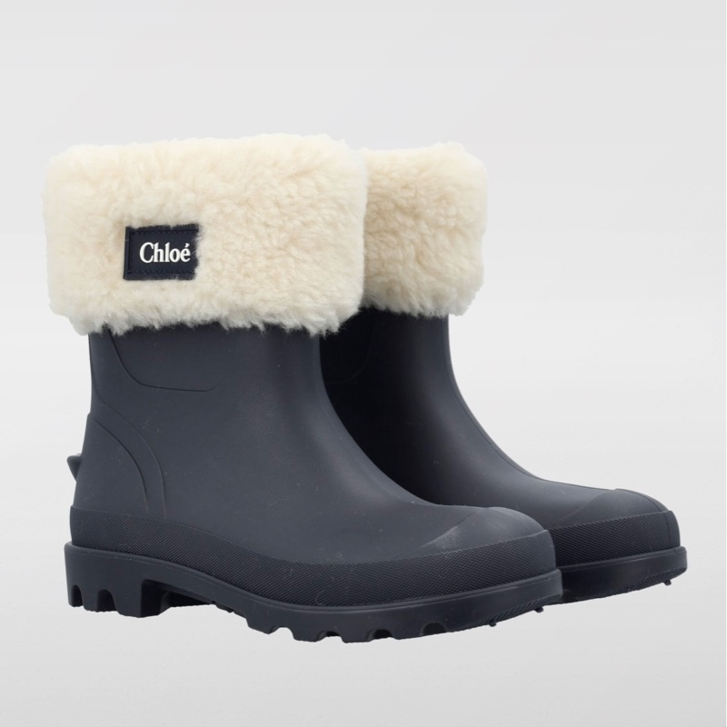 Chloe kids 36-38毛絨雨靴 雪靴-3
