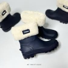 Chloe kids 36-38毛絨雨靴 雪靴-4