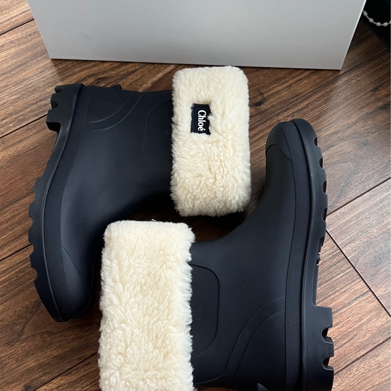 Chloe kids 36-38毛絨雨靴 雪靴-5
