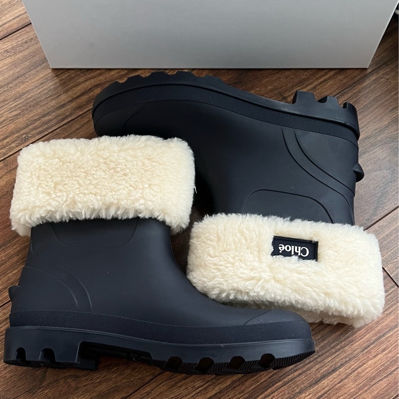 Chloe kids 36-38毛絨雨靴 雪靴-6