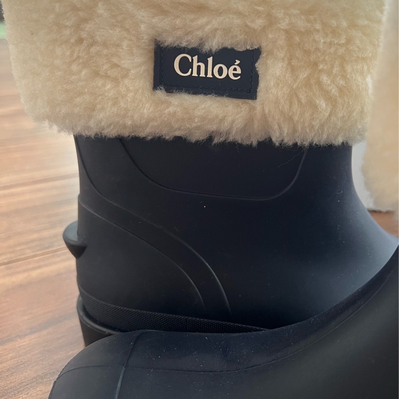Chloe kids 36-38毛絨雨靴 雪靴-7