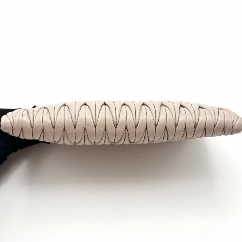 MIUMIU 金標LOGO拉鍊手拿包 20*13*1 98新配件塵袋-3