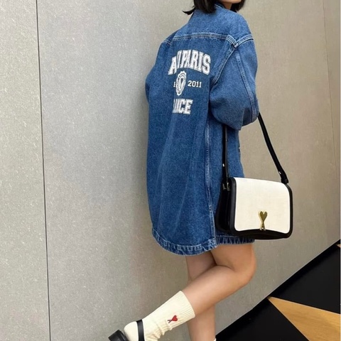 AMI 丹寧牛仔外套（S）男女共版