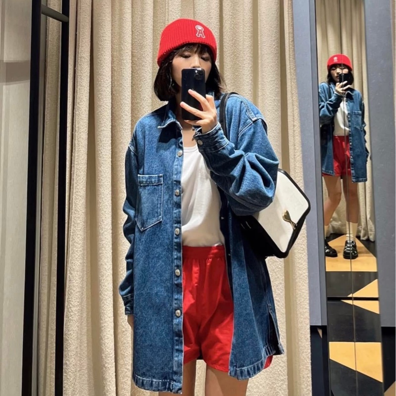 AMI 丹寧牛仔外套（S）男女共版-2