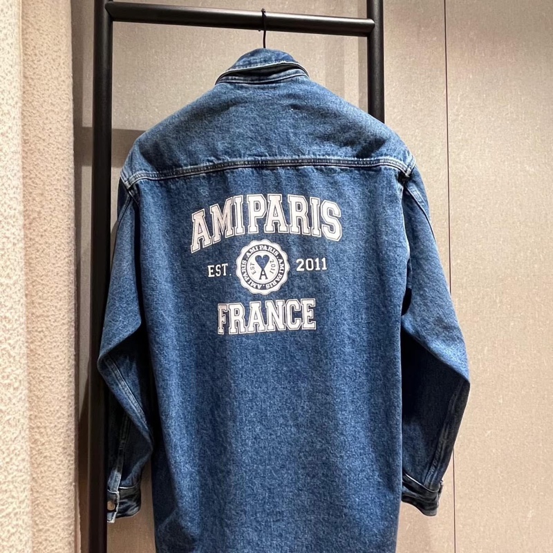 AMI 丹寧牛仔外套（S）男女共版-3