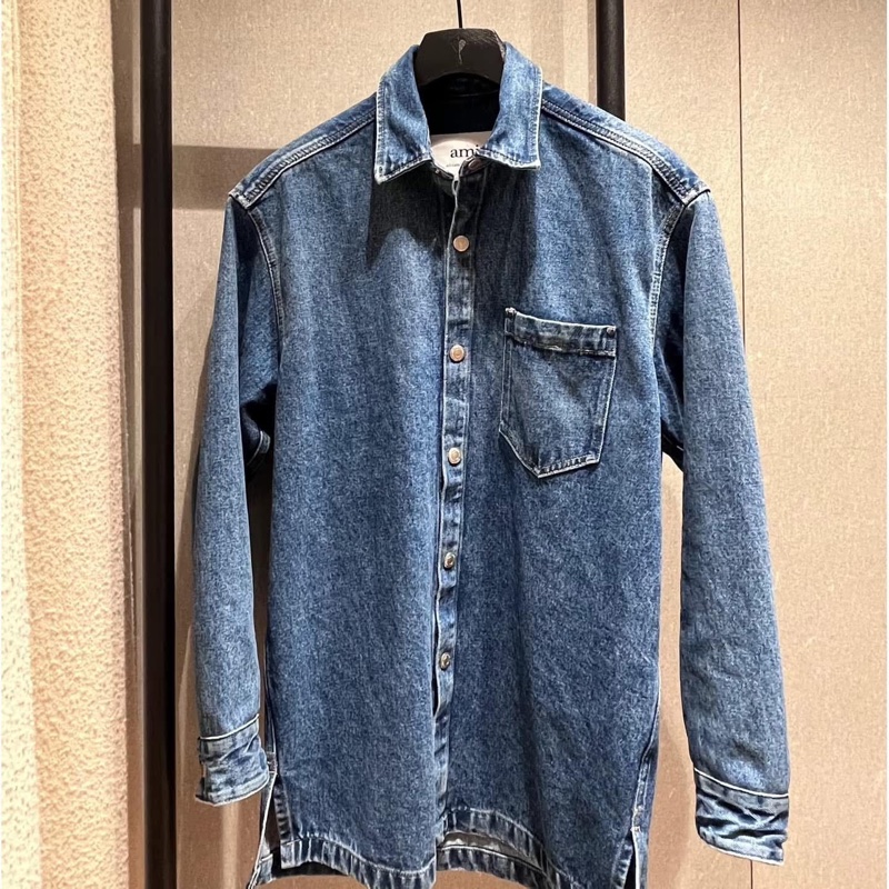 AMI 丹寧牛仔外套（S）男女共版-4