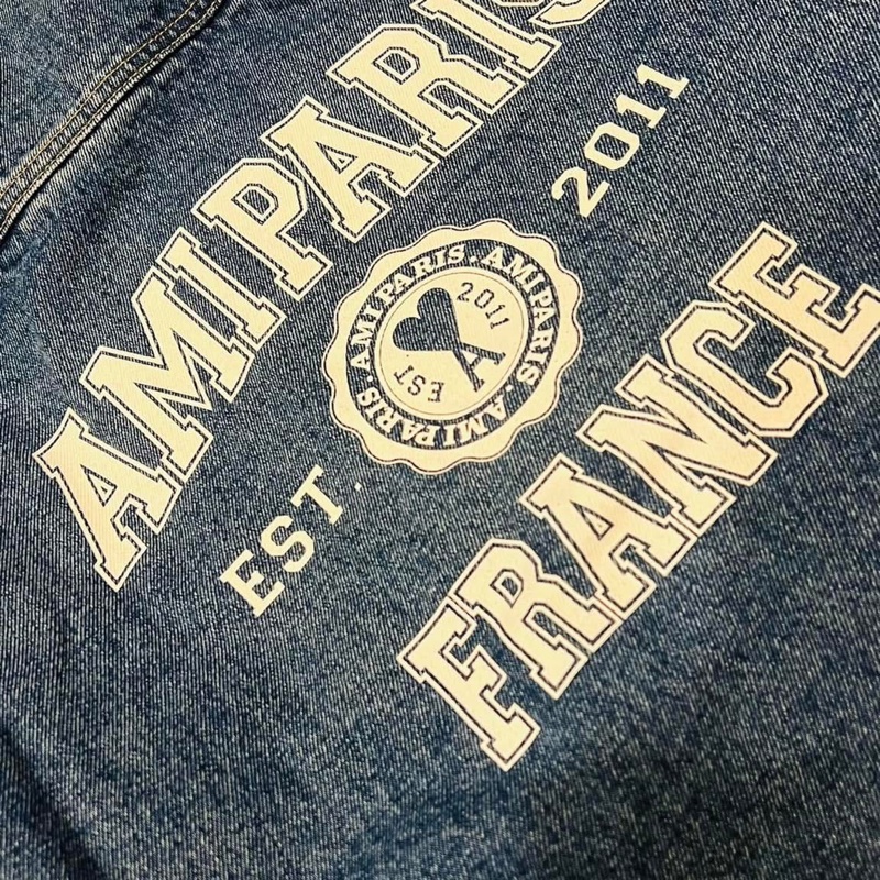 AMI 丹寧牛仔外套（S）男女共版-15