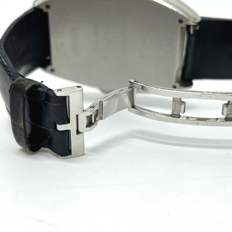 弗蘭克·穆勒 (FRANCK MULLER) 8080SCDTMAR Tonneau Curvex Mariner 藍色牛仔自動腕錶，不銹鋼材質，女士款，銀色-8