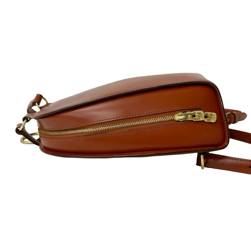 全新未使用路易威登 Mabillon Epi 皮革雙肩包/日用包，肯亞棕色，477-6-4