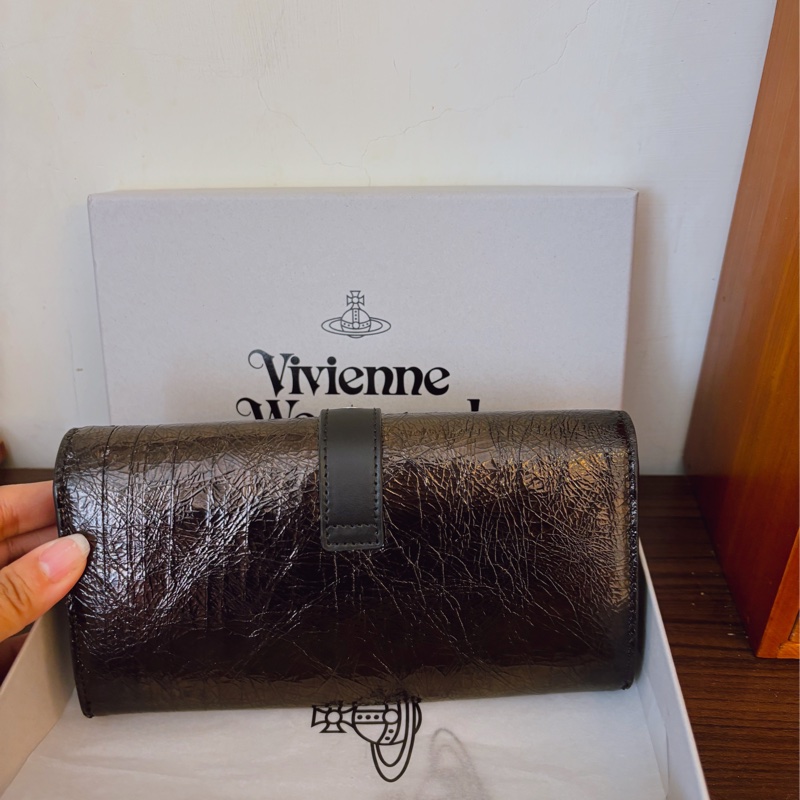 「全新」vivienne westwood 舊款真皮長夾-7