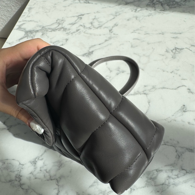 Ysl灰色金logo雲朵包-4