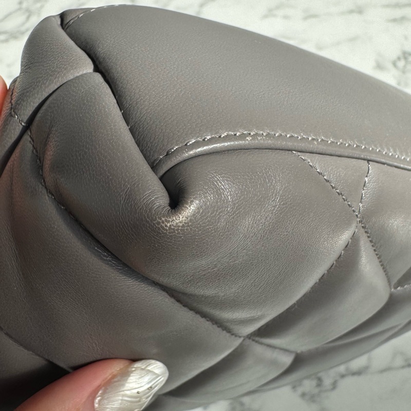 Ysl灰色金logo雲朵包-7